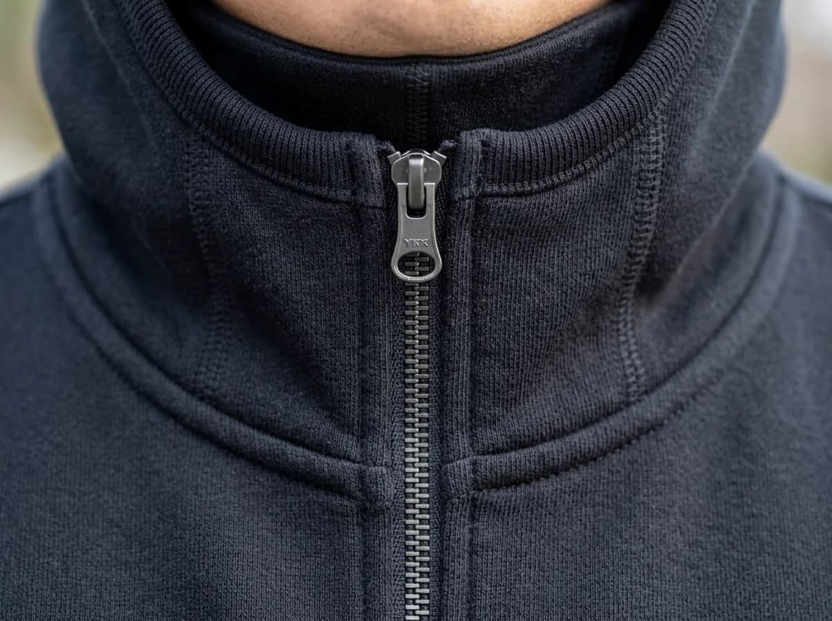 PHUNDED Integrated Face Shield Collar Detail