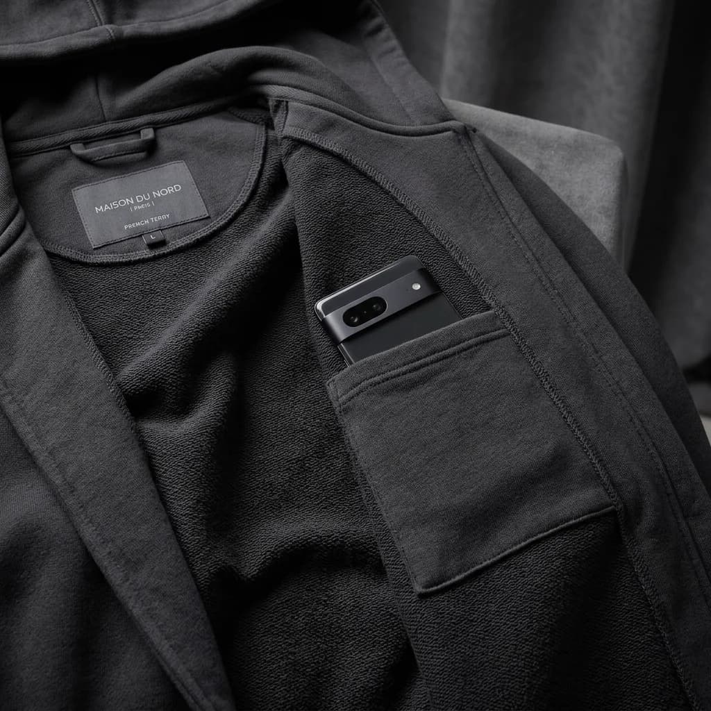 PHUNDED Inside-Line Pocket Hoodie — Sage alternate