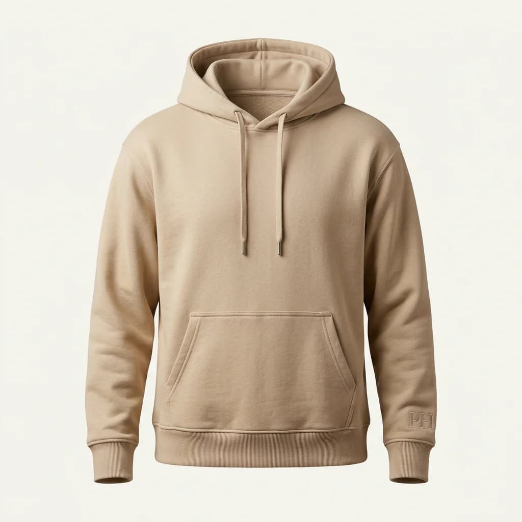 PHUNDED Inside-Line Pocket Hoodie — Sandstone Oat